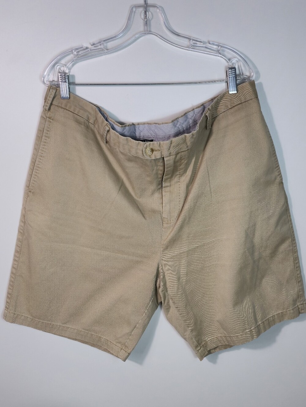 Kirkland Signature Men's Tan Flat-Front Shorts